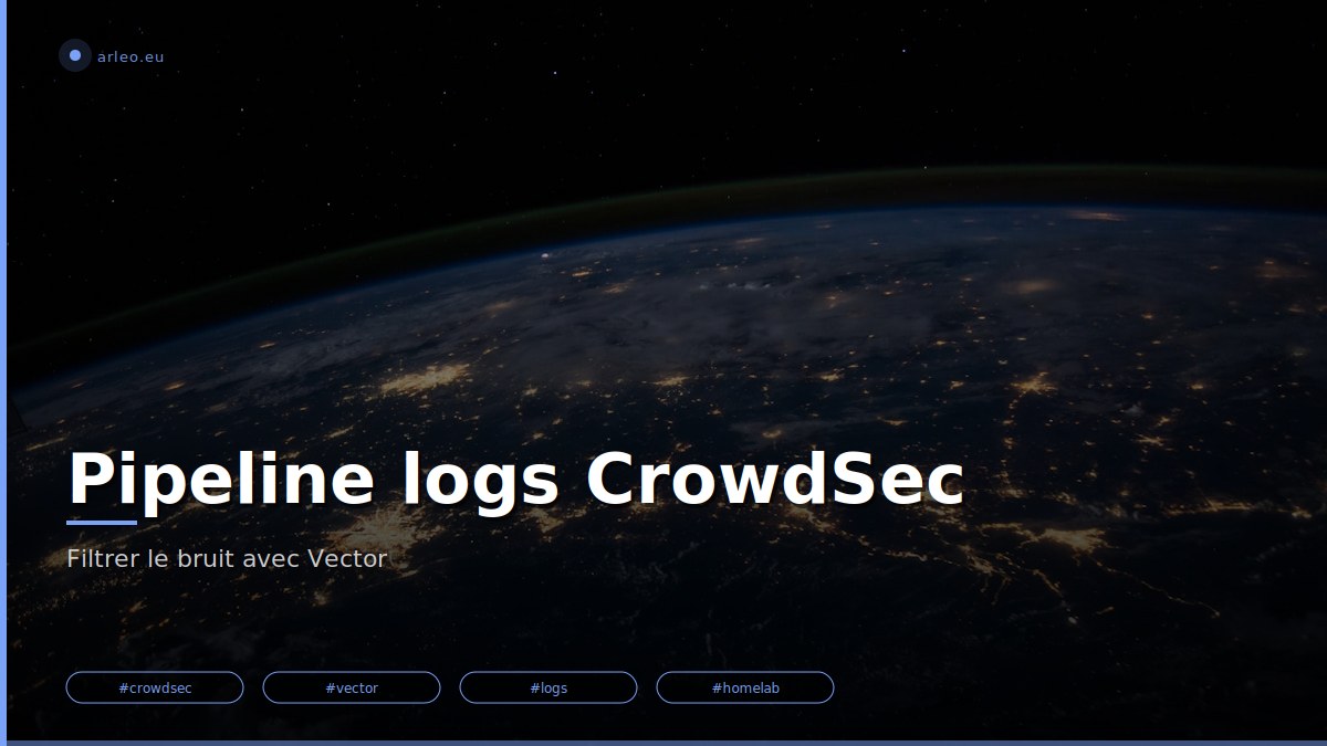 Reconfigurer le pipeline Vector pour CrowdSec : filtrer le bruit CAPI/lists et capturer les bans effectifs du bouncer nginx-lua dans BetterStack. /images/crowdsec-vector-pipeline-featured.jpg