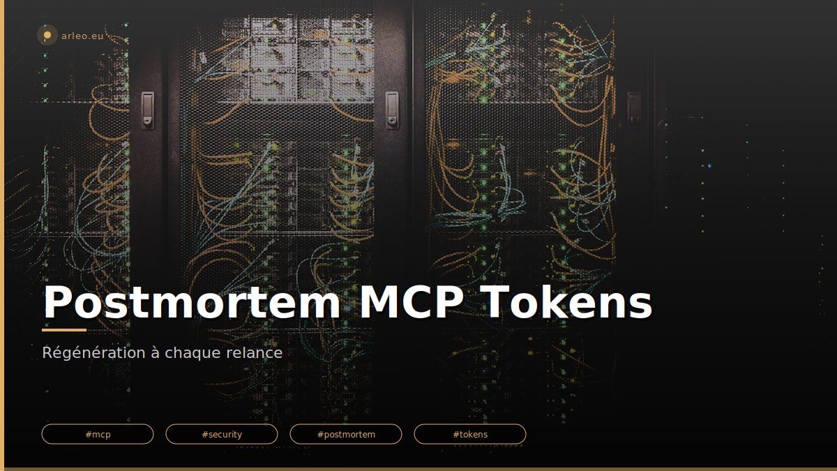 Bug d'idempotence dans mcp-installer : les MCP_TOKEN, CLIENT_ID/SECRET, TOKEN_SECRET étaient régénérés à chaque exécution. Tests reproductibles, fix --force-rotate-tokens explicite, dry-run. /images/postmortem-mcp-installer-idempotence-featured.jpg