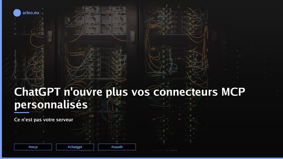 Un connecteur MCP qui marchait sur ChatGPT cesse de charger le moindre outil. Preuves à l'appui : ce n'est pas un bug côté serveur. /images/posts/chatgpt-mcp-connector-plus-restriction-featured.jpg