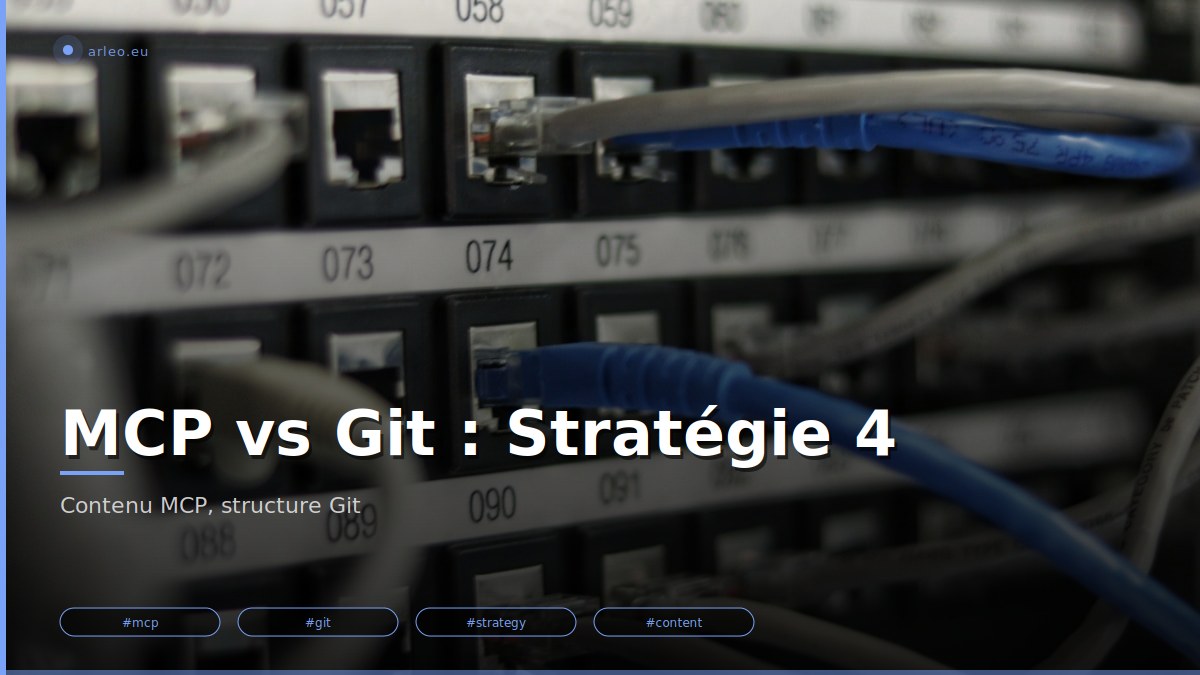 Architecture pour un site Hugo géré simultanément par MCP (contenu) et Git (structure). Le `.gitignore content/` qui résout tout. Pourquoi MCP ne devrait jamais commiter. /images/strategie-4-mcp-vs-git-featured.jpg